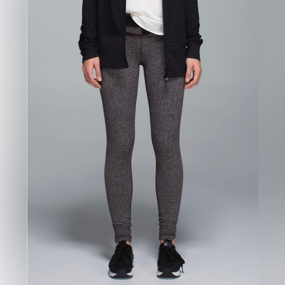 Lululemon Wunder Under Pants Giant Herringbone - Picture 8 of 9